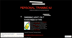 Desktop Screenshot of personaltrainingnj.wordpress.com