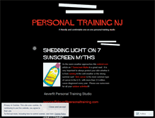 Tablet Screenshot of personaltrainingnj.wordpress.com