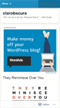 Mobile Screenshot of clarobscura.wordpress.com
