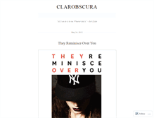 Tablet Screenshot of clarobscura.wordpress.com