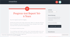 Desktop Screenshot of minorproblems.wordpress.com