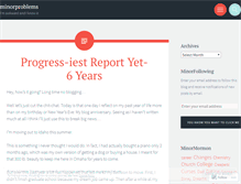 Tablet Screenshot of minorproblems.wordpress.com