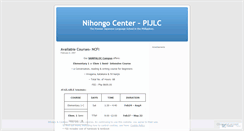 Desktop Screenshot of nihongocenterpijlc.wordpress.com