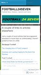 Mobile Screenshot of football24seven.wordpress.com