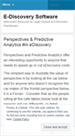 Mobile Screenshot of ediscoverysoftware.wordpress.com