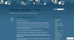 Desktop Screenshot of ciencias7ano.wordpress.com