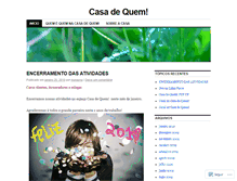 Tablet Screenshot of casadequem.wordpress.com