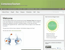 Tablet Screenshot of conscioustourism.wordpress.com