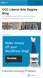 Mobile Screenshot of cccliberalarts.wordpress.com