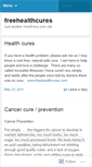 Mobile Screenshot of freehealthcures.wordpress.com