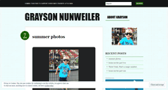 Desktop Screenshot of graysonnunweiler.wordpress.com