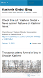 Mobile Screenshot of kashmirglobal.wordpress.com