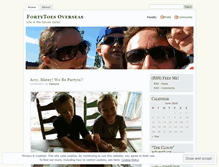 Tablet Screenshot of fortytoes.wordpress.com