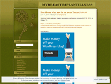 Tablet Screenshot of mybreastimplantillness.wordpress.com
