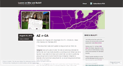 Desktop Screenshot of laurensbikeandbuild.wordpress.com