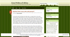 Desktop Screenshot of lionprides.wordpress.com