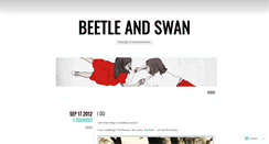 Desktop Screenshot of beetleandswan.wordpress.com