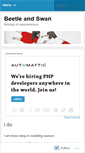 Mobile Screenshot of beetleandswan.wordpress.com