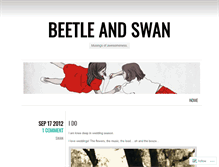 Tablet Screenshot of beetleandswan.wordpress.com
