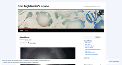 Desktop Screenshot of kiwihighlander.wordpress.com