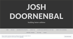 Desktop Screenshot of joshdoornenbal.wordpress.com