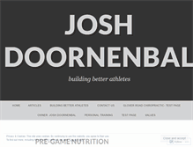 Tablet Screenshot of joshdoornenbal.wordpress.com