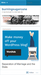 Mobile Screenshot of burningsugarcane.wordpress.com