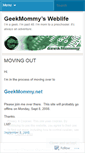 Mobile Screenshot of geekmommy.wordpress.com