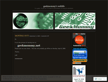 Tablet Screenshot of geekmommy.wordpress.com