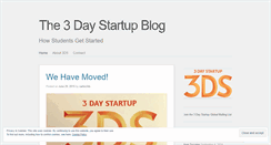 Desktop Screenshot of 3daystartup.wordpress.com