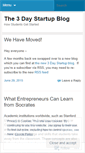 Mobile Screenshot of 3daystartup.wordpress.com