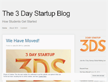 Tablet Screenshot of 3daystartup.wordpress.com