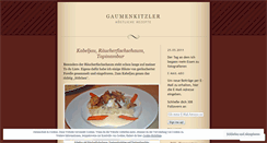 Desktop Screenshot of gaumenkitzler.wordpress.com