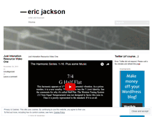 Tablet Screenshot of ericjacksonarts.wordpress.com