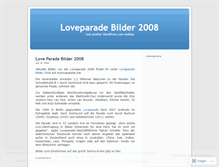 Tablet Screenshot of loveparadebilder2008.wordpress.com