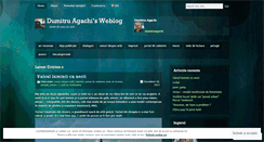 Desktop Screenshot of dumitruagachi.wordpress.com