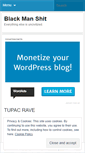 Mobile Screenshot of blackmanshit.wordpress.com
