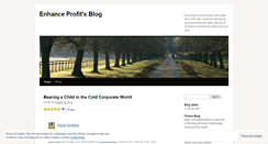 Desktop Screenshot of enhanceprofit.wordpress.com