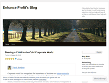 Tablet Screenshot of enhanceprofit.wordpress.com