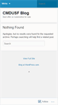 Mobile Screenshot of cmdusfblog.wordpress.com