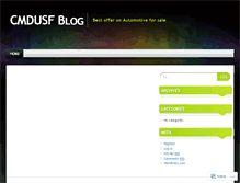 Tablet Screenshot of cmdusfblog.wordpress.com