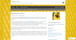 Desktop Screenshot of beehoneyhealthy.wordpress.com