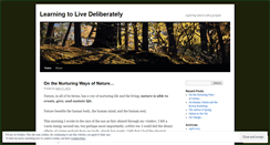 Desktop Screenshot of learningtolivedeliberately.wordpress.com