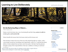 Tablet Screenshot of learningtolivedeliberately.wordpress.com