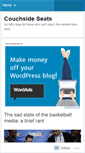 Mobile Screenshot of couchsideseats.wordpress.com