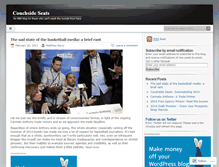 Tablet Screenshot of couchsideseats.wordpress.com