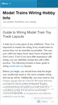 Mobile Screenshot of modeltrainswiring.wordpress.com