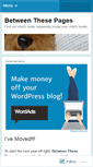 Mobile Screenshot of betweenthesepages.wordpress.com
