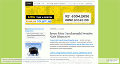 Desktop Screenshot of hajiumrohplus.wordpress.com