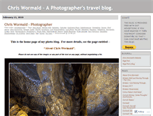 Tablet Screenshot of chriswormald.wordpress.com